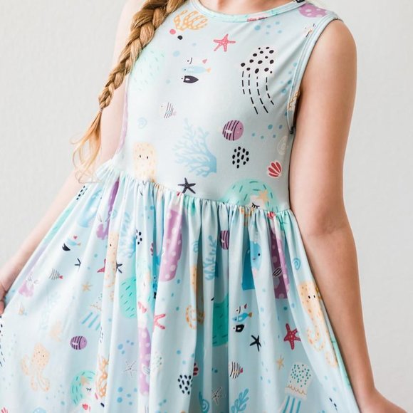 Mila & Rose Happy As A Clam Tank Twirl Dress - Picture 4 of 5